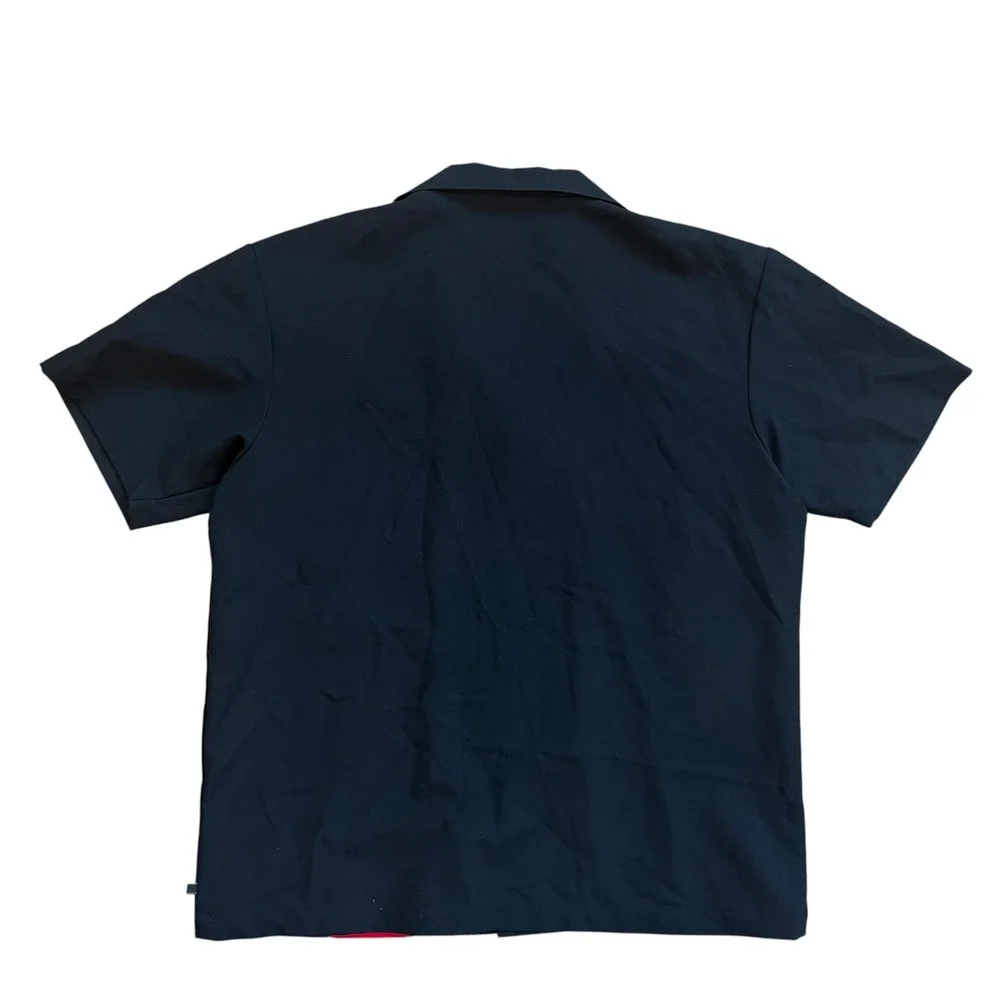 Vintage Hoax Dragon Bowling Shirt Mens Large Black Red Embroidered USA‎